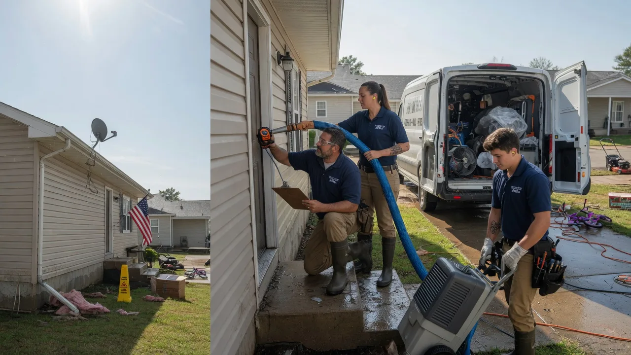 Ceiling Water Damage Restoration in Brooklyn, MI near me